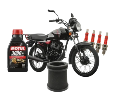 combo de manteniento (1) kid de Aceite Motul + filtro de aire + bujia Ngk